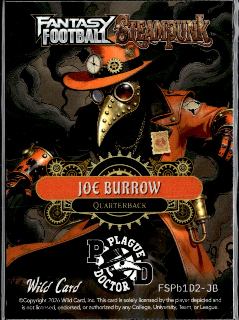 Joe Burrow 2026 Wild Card Steampunk 1/1 Cincinnati Bengals