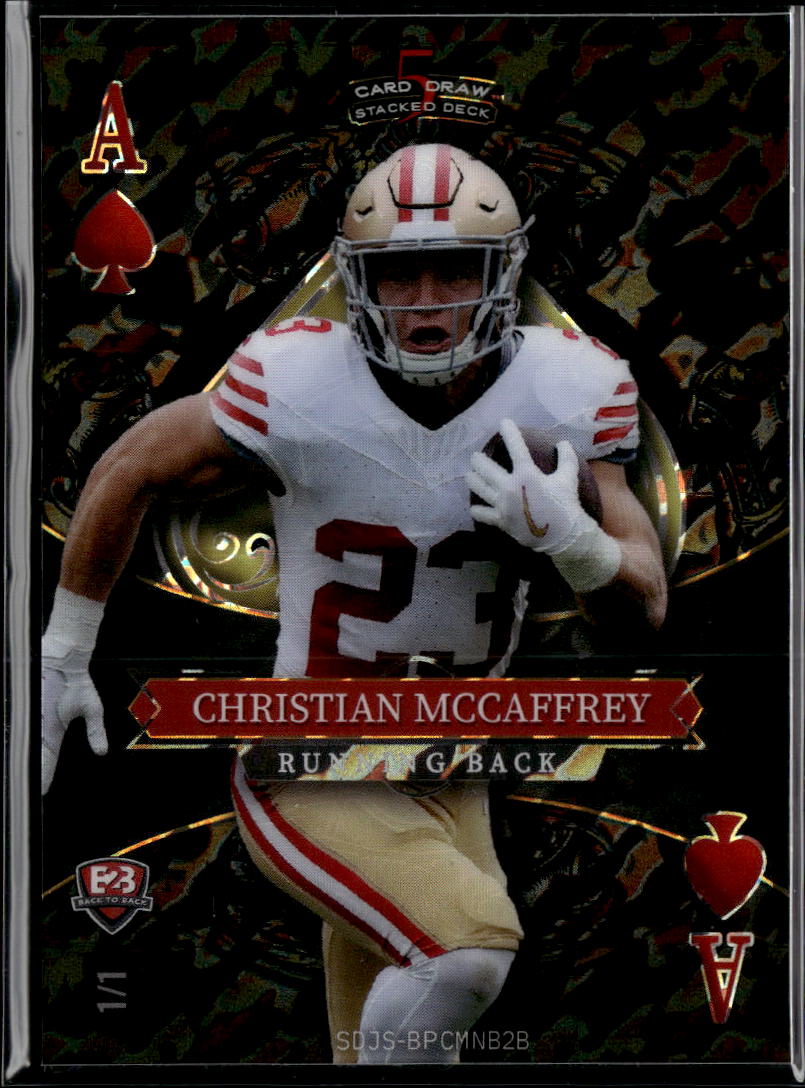 Brock Purdy Christian McCaffrey 2023 Wild Card 1/1 San Francisco 49ers