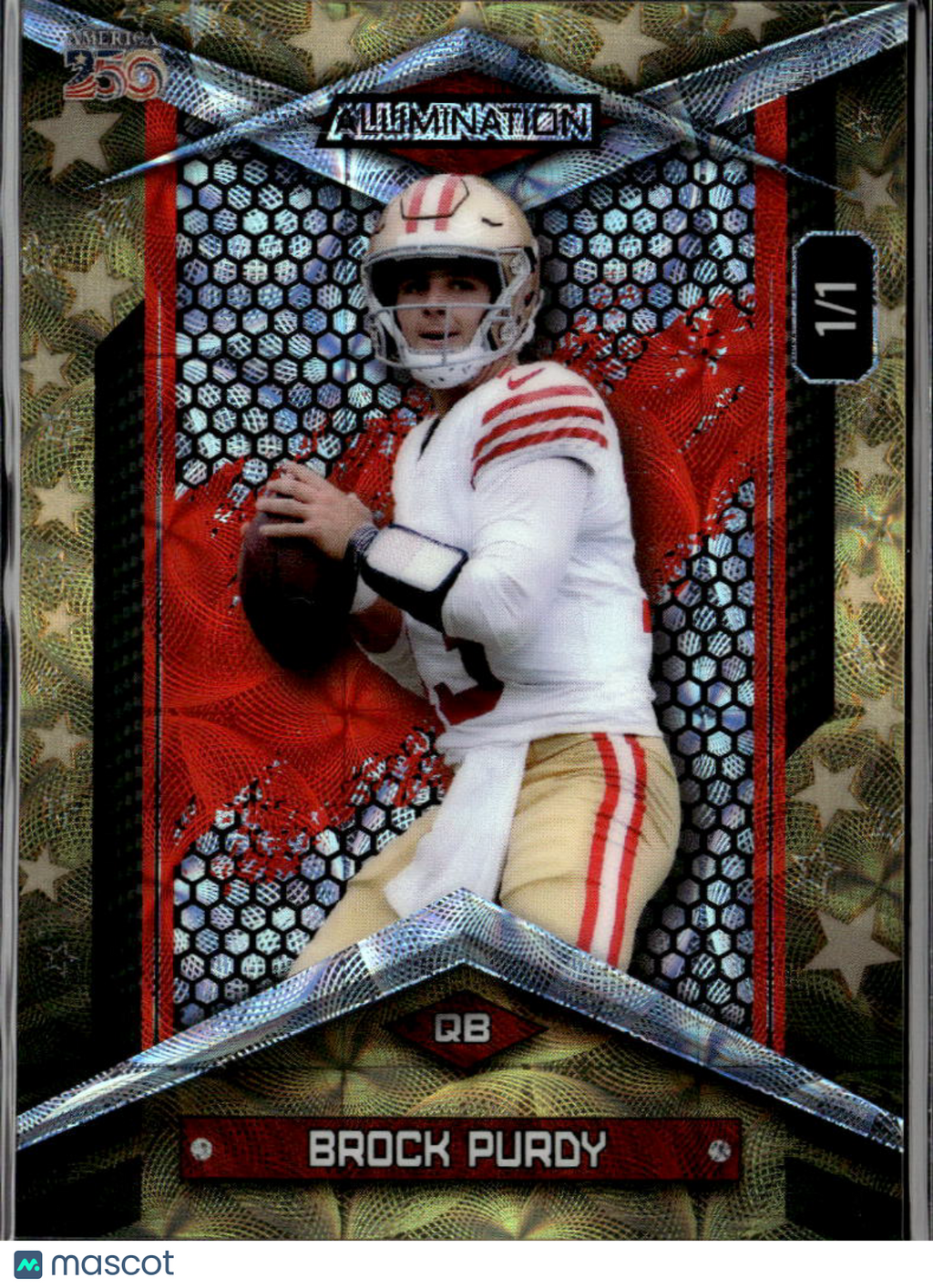 Brock Purdy 2026 Wild Card Alumination 1/1 San Francisco 49ers