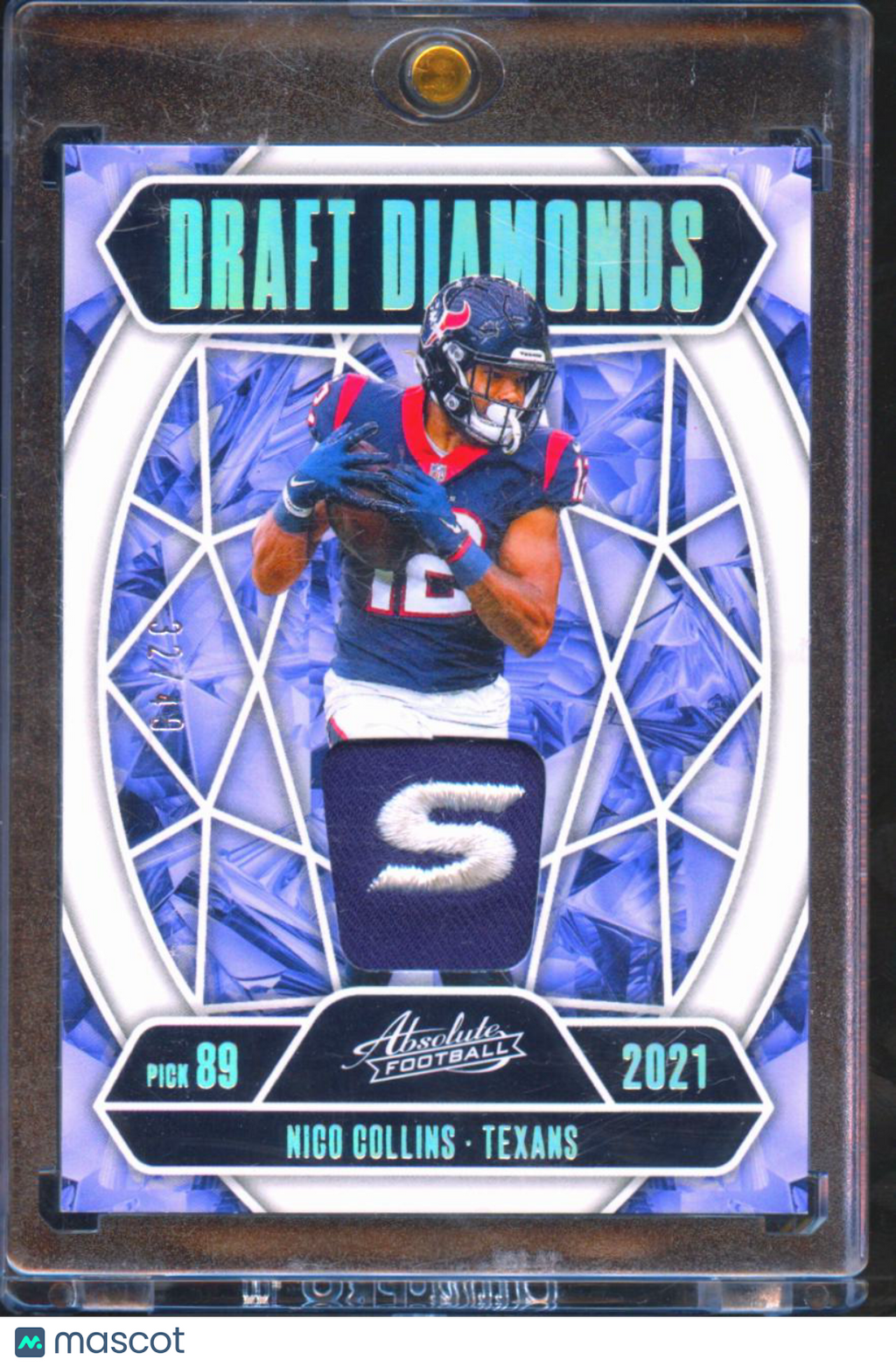 Nico Collins 2025 Absolute LOGO Patch 32/49 Houston Texans