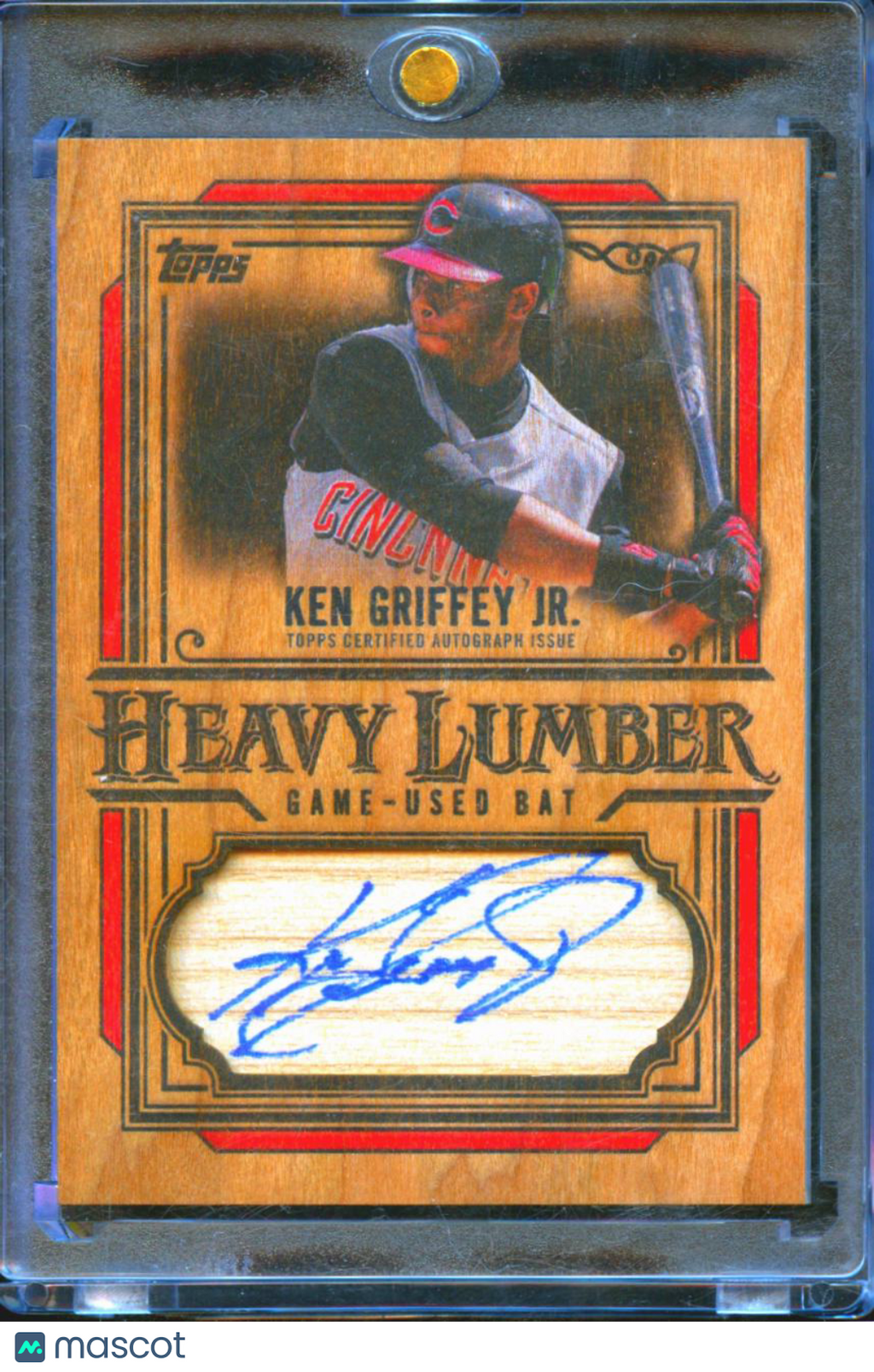 Ken Griffey Jr. 2025 Topps Heavy Lumber Auto Autograph Bat Cincinnati Reds