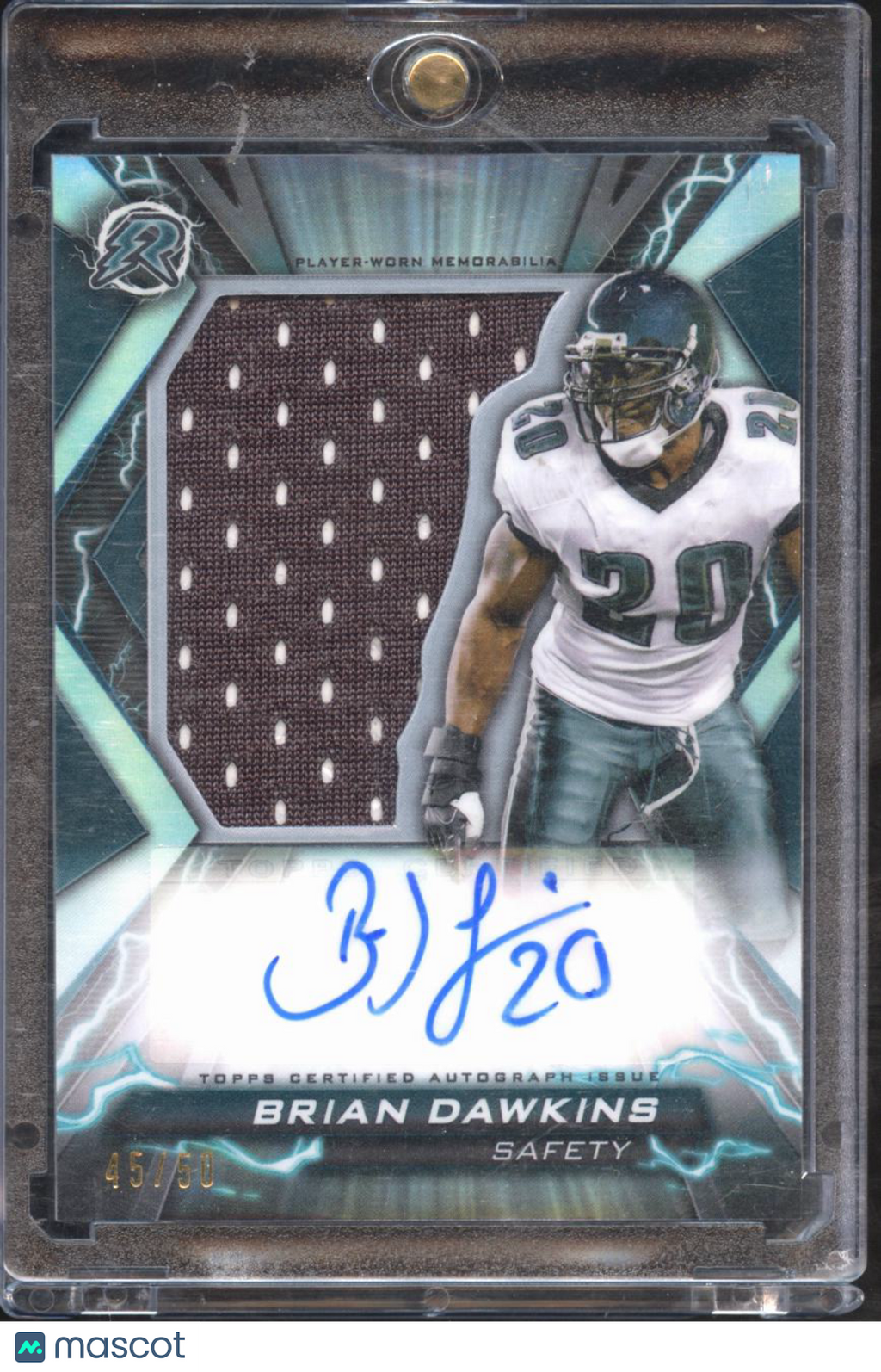 Brian Dawkins 2024 Topps Resurgence Auto Autograph 45/50 Philadelphia Eagles