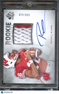 Russell Wilson 2012 SP Authentic Auto Autograph Patch RC /885 Wisconsin Seahawks