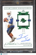Zach Smith 2021 Flawless Auto Autograph Emerald RC 4/5 Tulsa Golden Hurricane