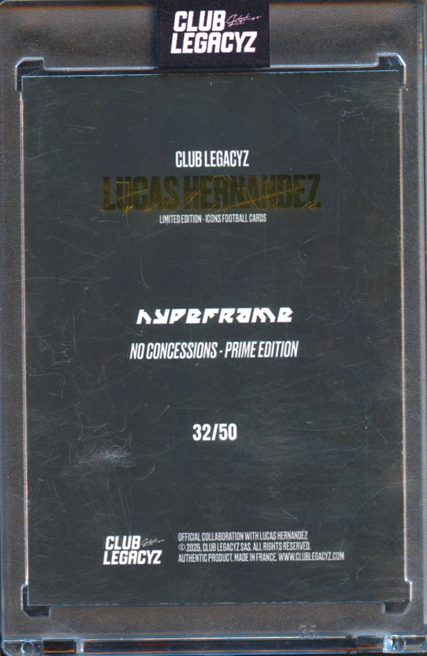 Lucas Hernandez 2023 Club Legacyz Hyperframe Prime 32/50 Paris Saint-Germain