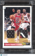Scottie Pippen 1997 Jersey Fusion Game Worn Patch 44/50 Chicago Bulls