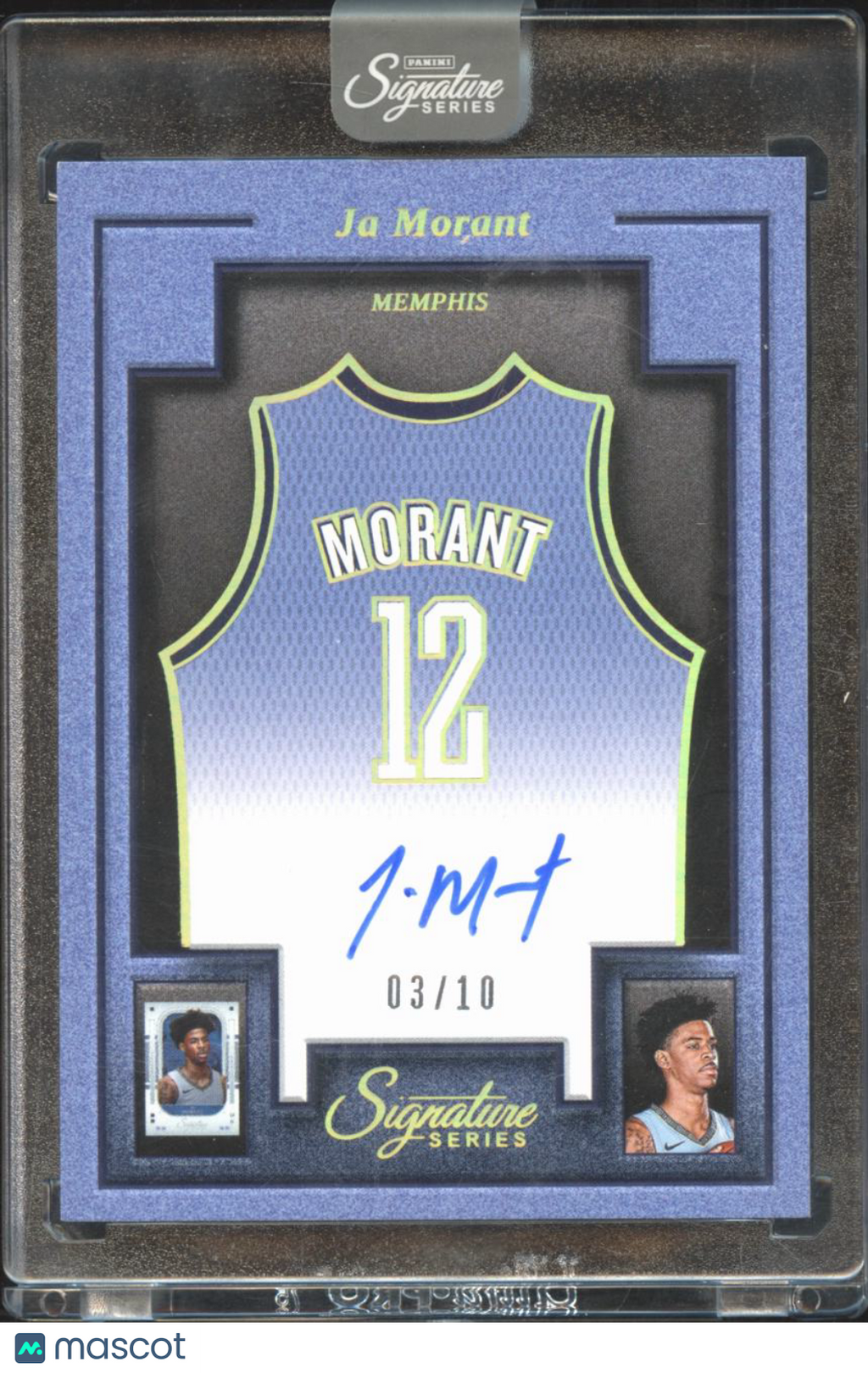 Ja Morant 2025 Signature Series Made to Frame Auto Autograph 3/10 Grizzlies