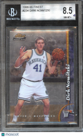 Dirk Nowitzki 1998-99 Topps Finest Rookie RC BGS 8.5 Dallas Mavericks