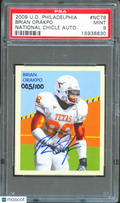 Brian Orakpo 2009 Philadelphia National Chicle Autograph RC Longhorns /100 PSA 9