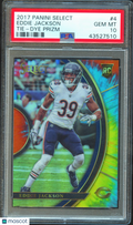 Eddie Jackson 2017 Select Tie Dye Prizm Rookie RC Chicago Bears 15/25 PSA 10