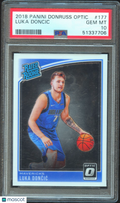 Luka Doncic 2018 Optic Rated Rookie RC Dallas Mavericks #177 PSA 10