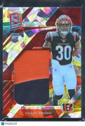 Chase Brown 2023 Spectra Jersey Patch Rookie RC 15/40 Cincinnati Bengals