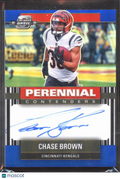 Chase Brown 2024 Contenders Optic Auto Autograph 47/75 Cincinnati Bengals