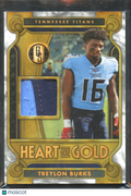 Treylon Burks 2023 Gold Standard Jersey Patch 16/49 Arkansas Tennessee Titans