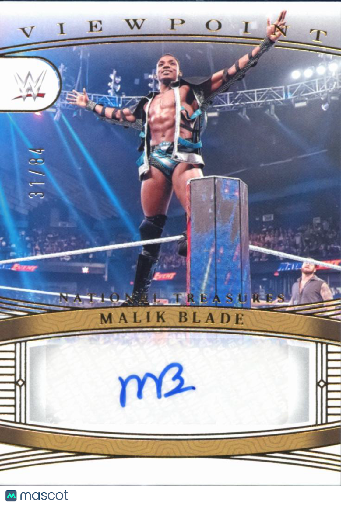 Malik Blade 2024 National Treasures WWE Auto Autograph 31/84 NXT