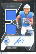Ladd McConkey 2024 Phoenix Auto Autograph Jersey Patch RC 12/149 LA Chargers