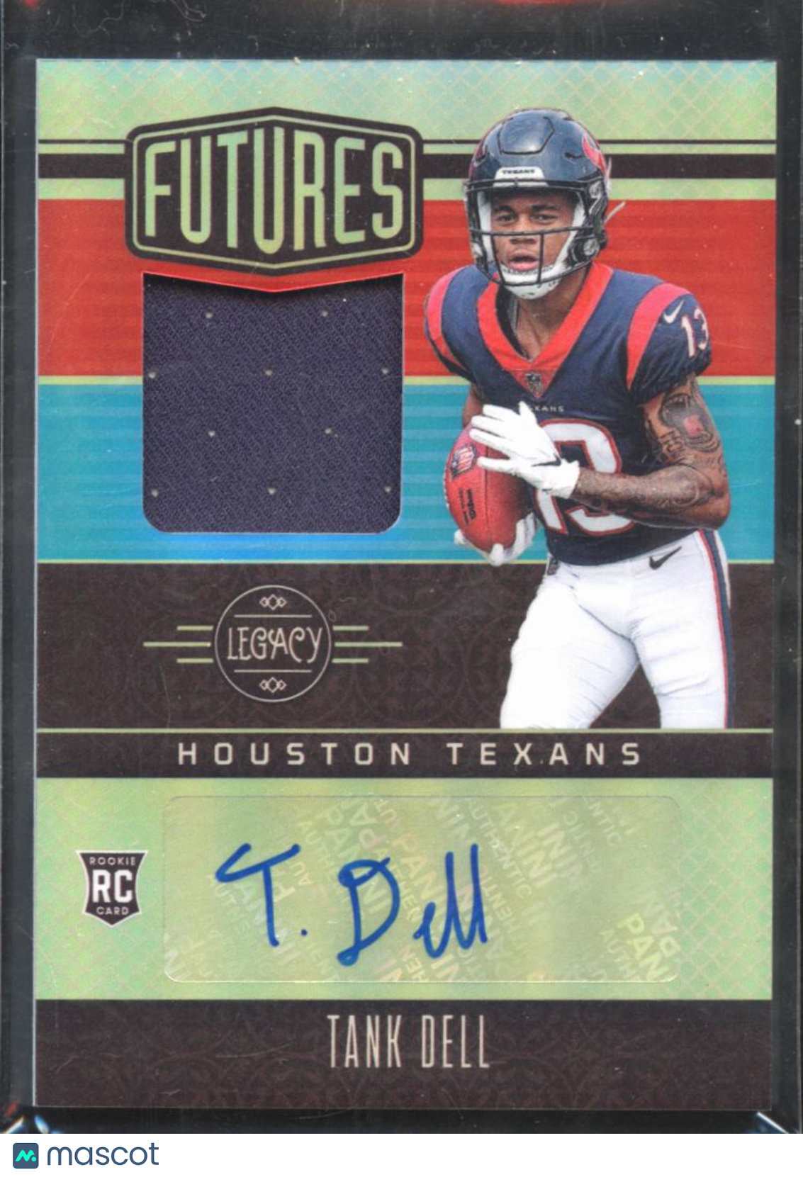 Tank Dell 2023 Legacy Auto Autograph Patch RC 114/249 Houston Texans