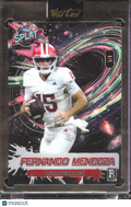 Fernando Mendoza 2026 Wild Card RC Splat 1/1 Indiana Hoosiers Raiders