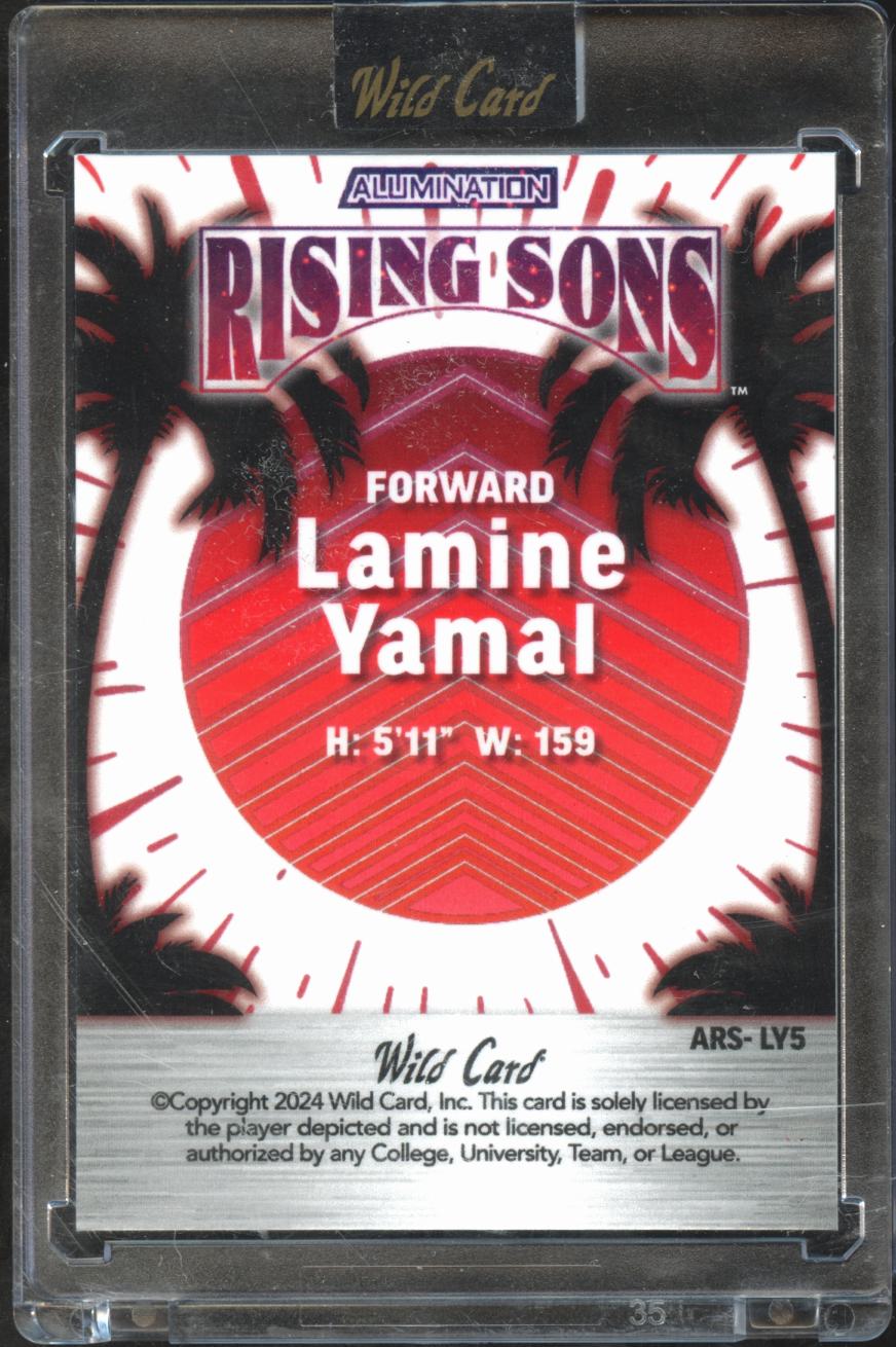 Lamine Yamal 2024 Wild Card Alumination Rising Sons Rookie RC 21/25 Spain