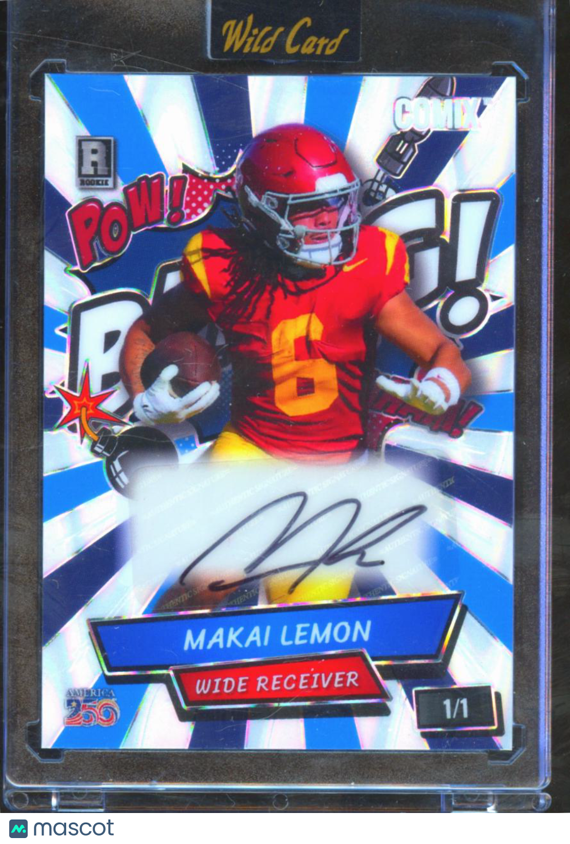 Makai Lemon 2024 Wild Card Comix Auto Autograph RC 1/1 USC Trojans