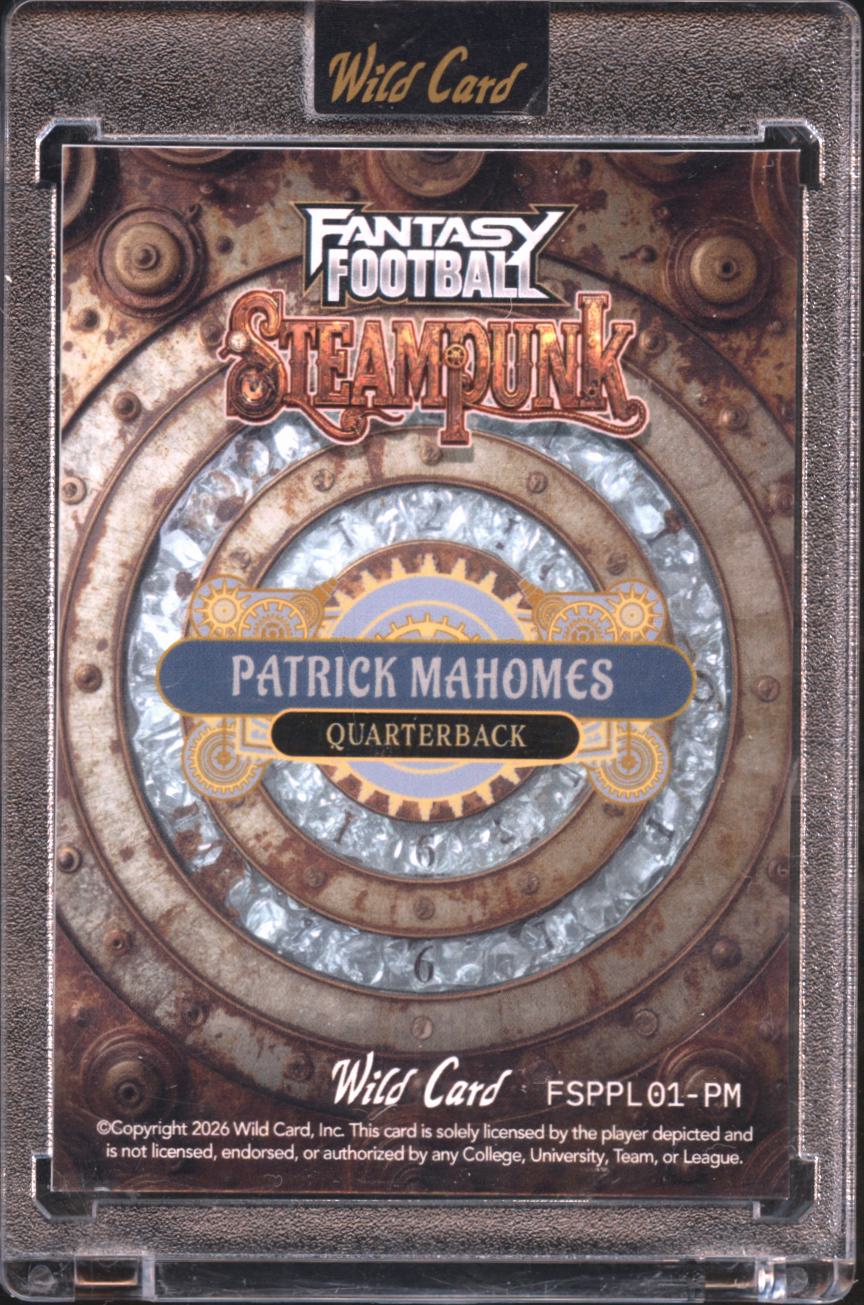 Patrick Mahomes 2026 Wild Card Steampunk 1/1 Kansas City Chiefs