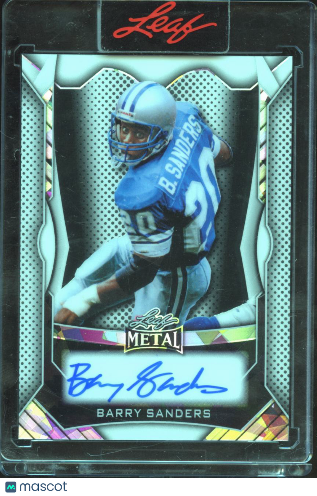 Barry Sanders 2025 Leaf Metal Auto Autograph 9/9 Detroit Lions