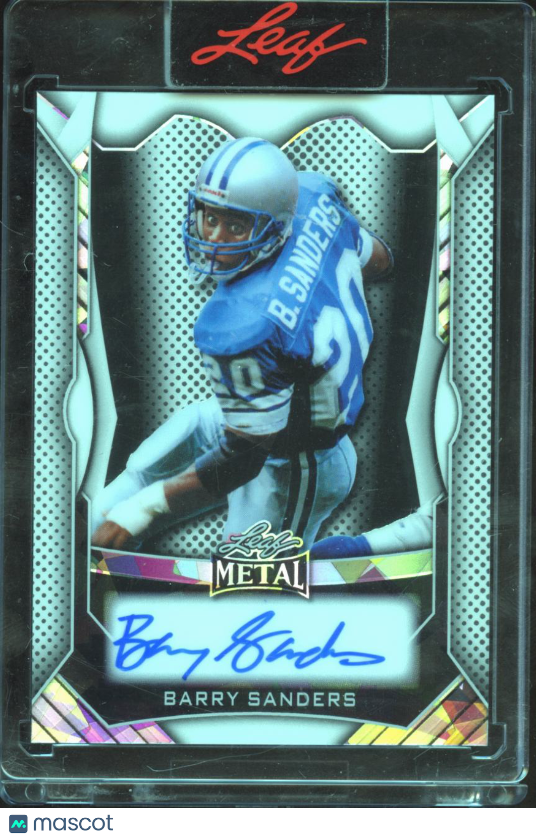 Barry Sanders 2025 Leaf Metal Auto Autograph 9/9 Detroit Lions