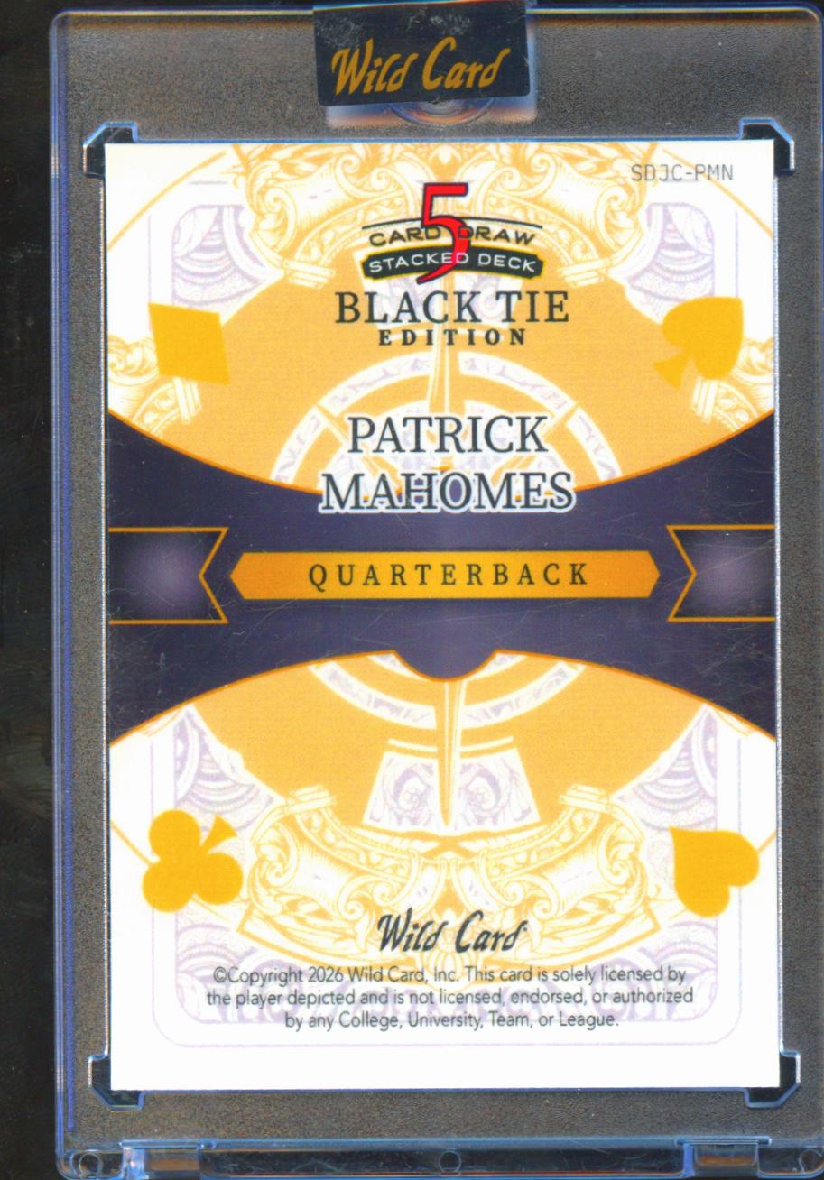 Patrick Mahomes 2026 Wild Card Black Tie Edition 11 Kansas City Chiefs