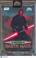 Darth Maul 2024 Topps Chrome Black Star Wars 25 Years Insert #DM-2