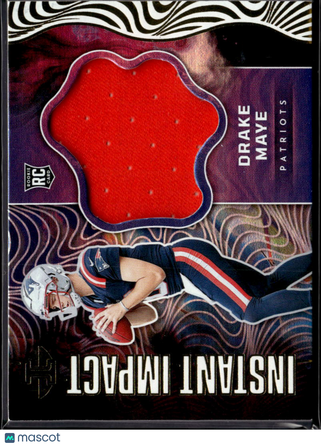Drake Maye 2024 Illusions Impact Jersey Patch RC New England Patriots