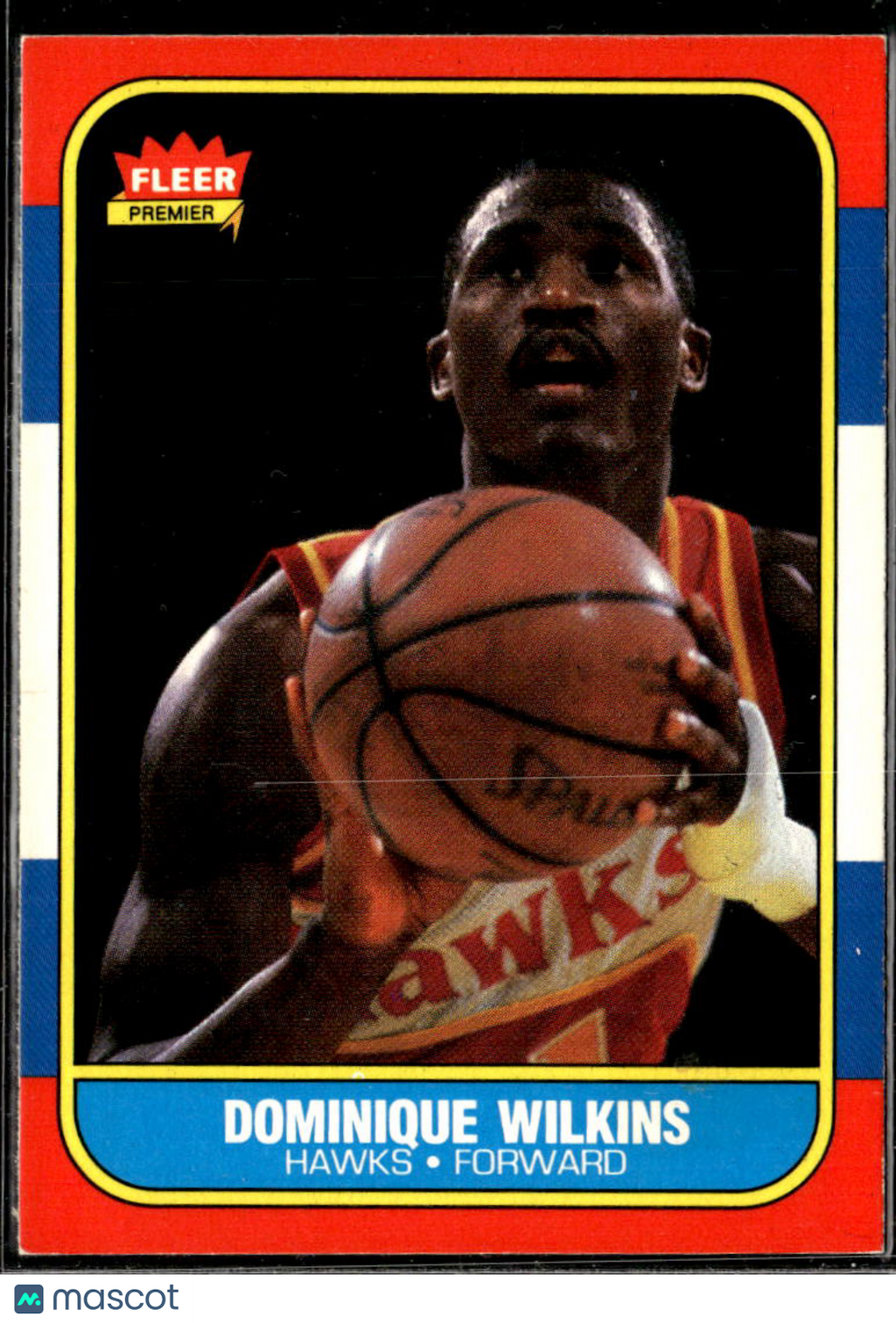 Dominique Wilkins 1986-87 Fleer Rookie Card RC #121 Atlanta Hawks