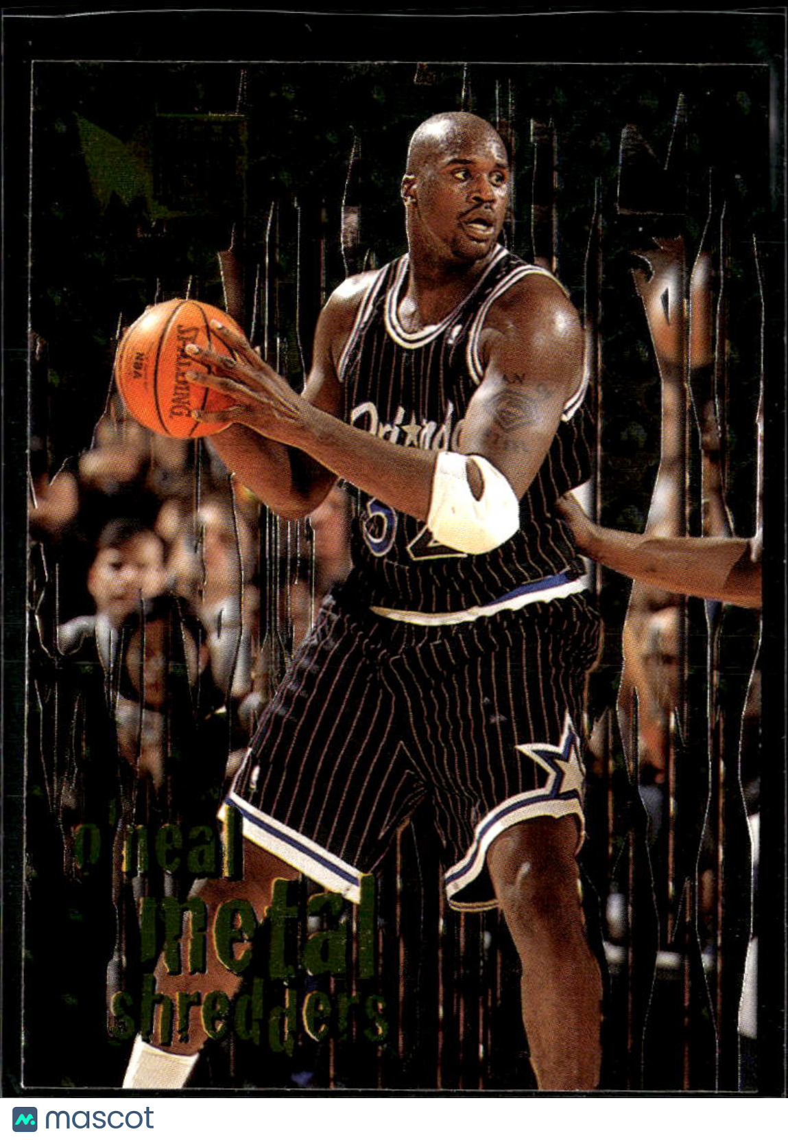 Shaquille O'Neal 1996 SkyBox Metal Metal Shredders #143 Orlando Magic