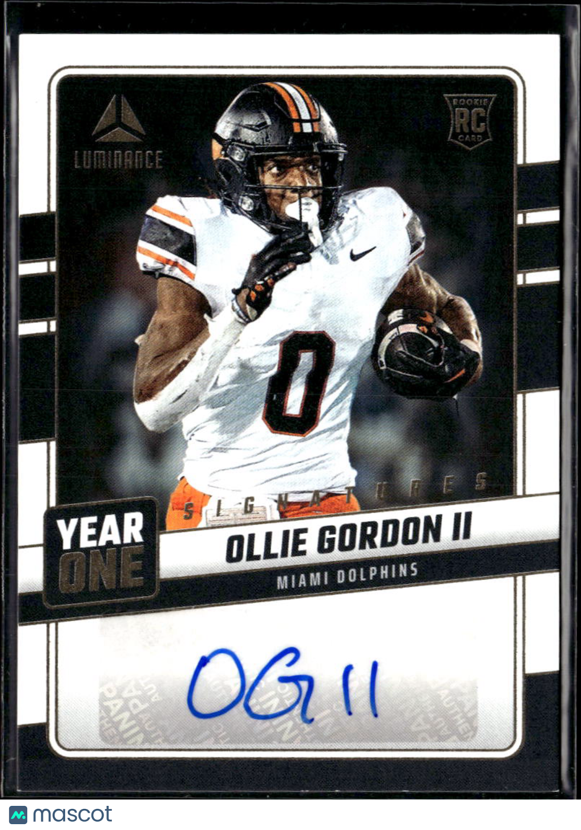 Ollie Gordon II 2025 Luminance Year One Auto Autograph RC OSU Miami Dolphins