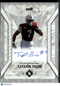 Taylor Heim 2026 Onit Signature Series Auto Autograph RC 3/3 Oklahoma Sooners