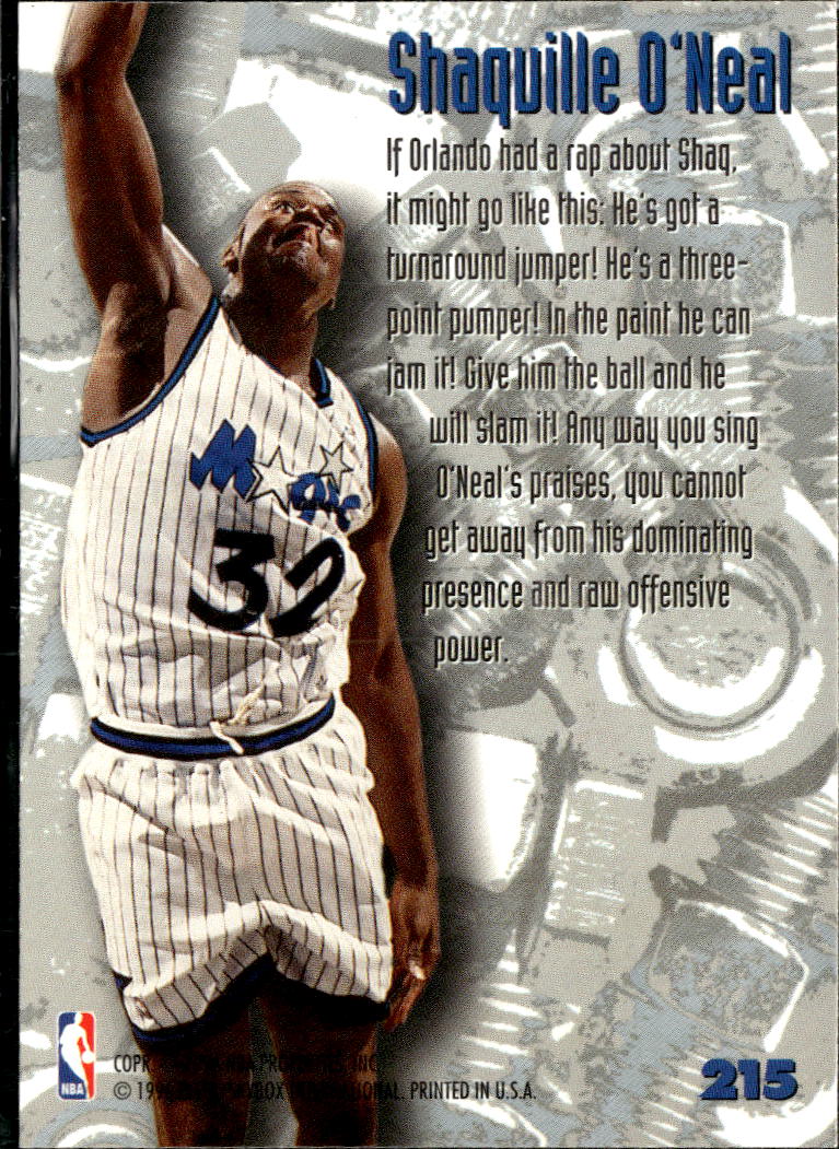 Shaquille O'Neal 1995-96 Fleer Metal Nuts & Bolts Orlando Magic