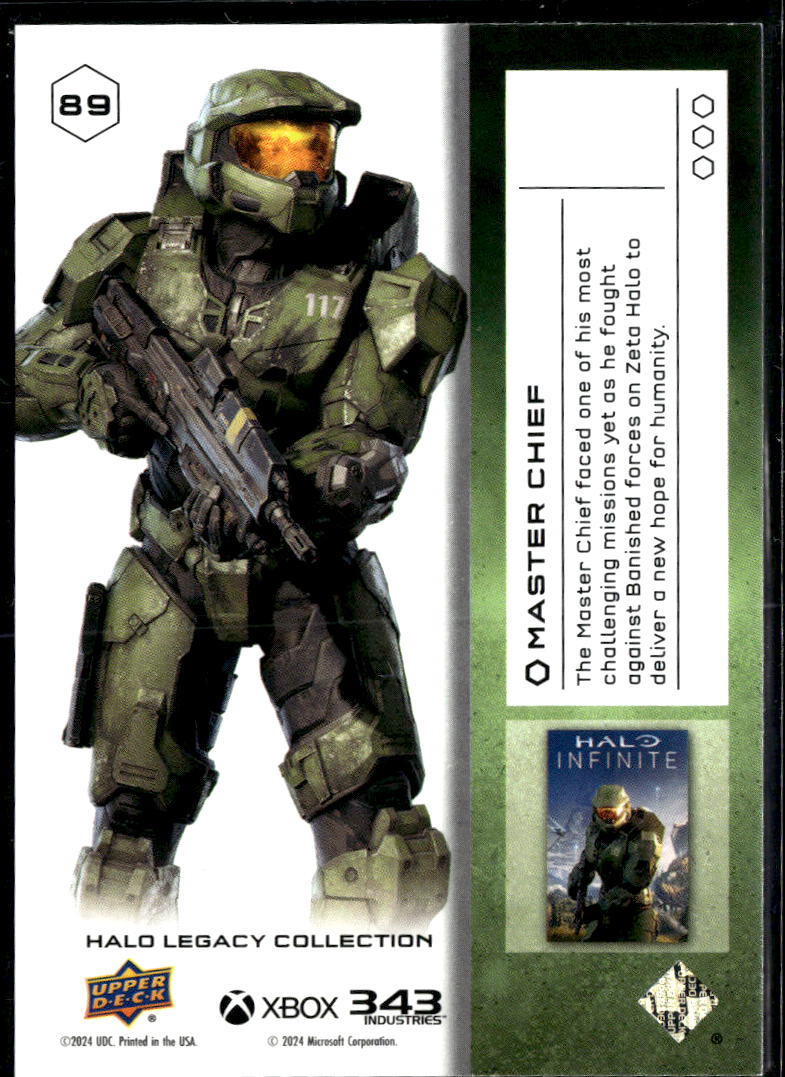 Master Chief 2024 Upper Deck Halo Legacy Collection #89