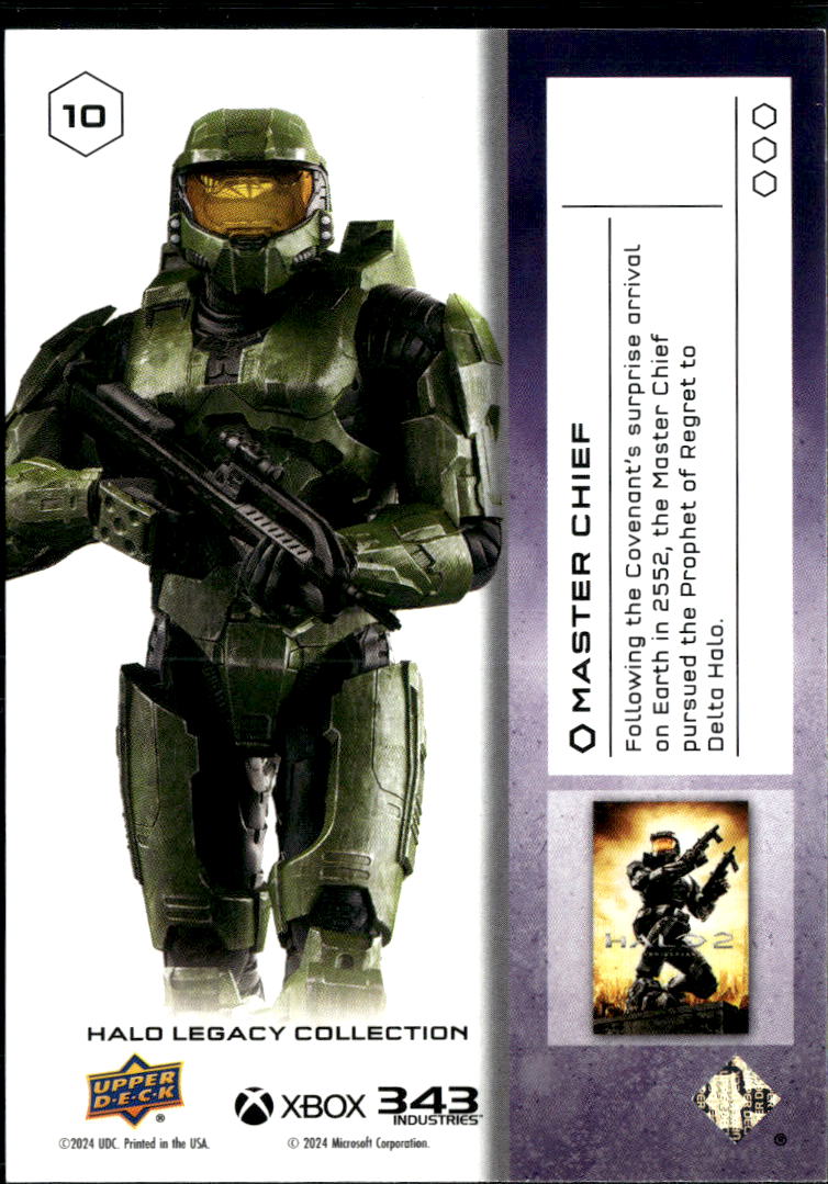 Master Chief 2024 Upper Deck Halo Legacy Collection #10