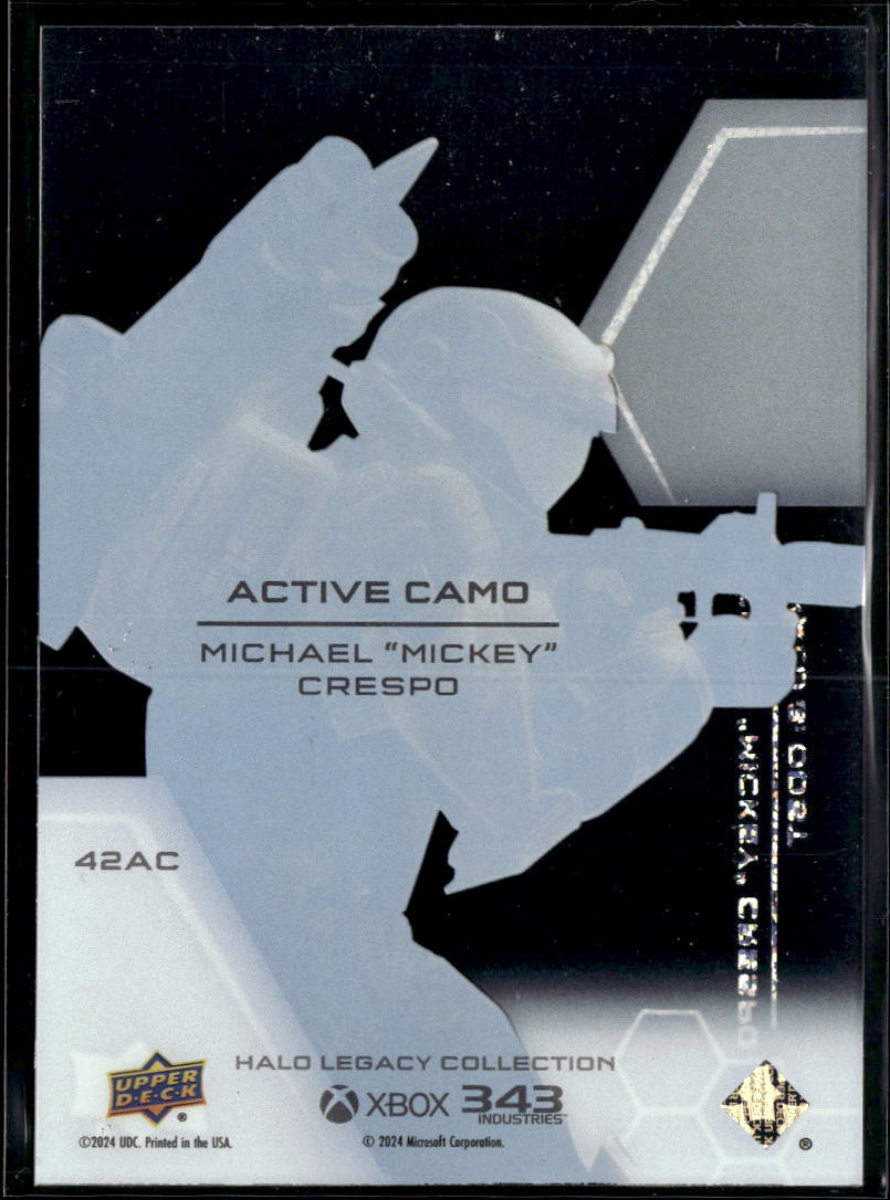 Michael Crespo 2024 Upper Deck Halo Legacy Collection Active Camo #42AC