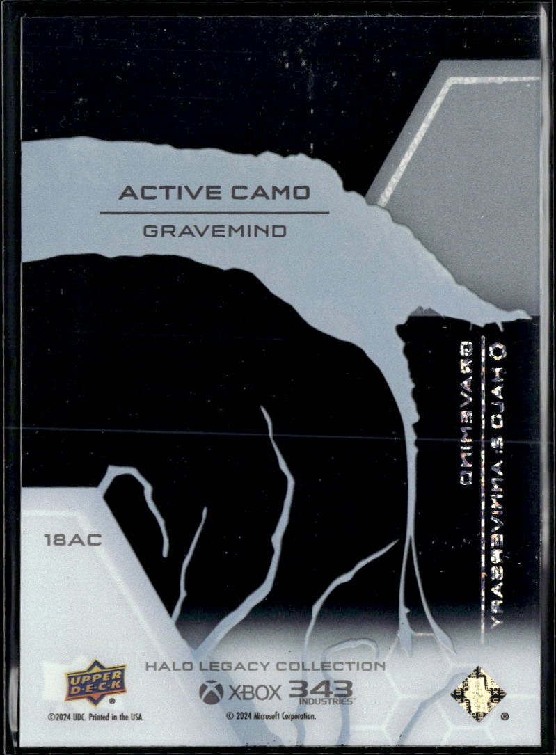 Gravemind 2024 Upper Deck Halo Legacy Collection Active Camo #18AC