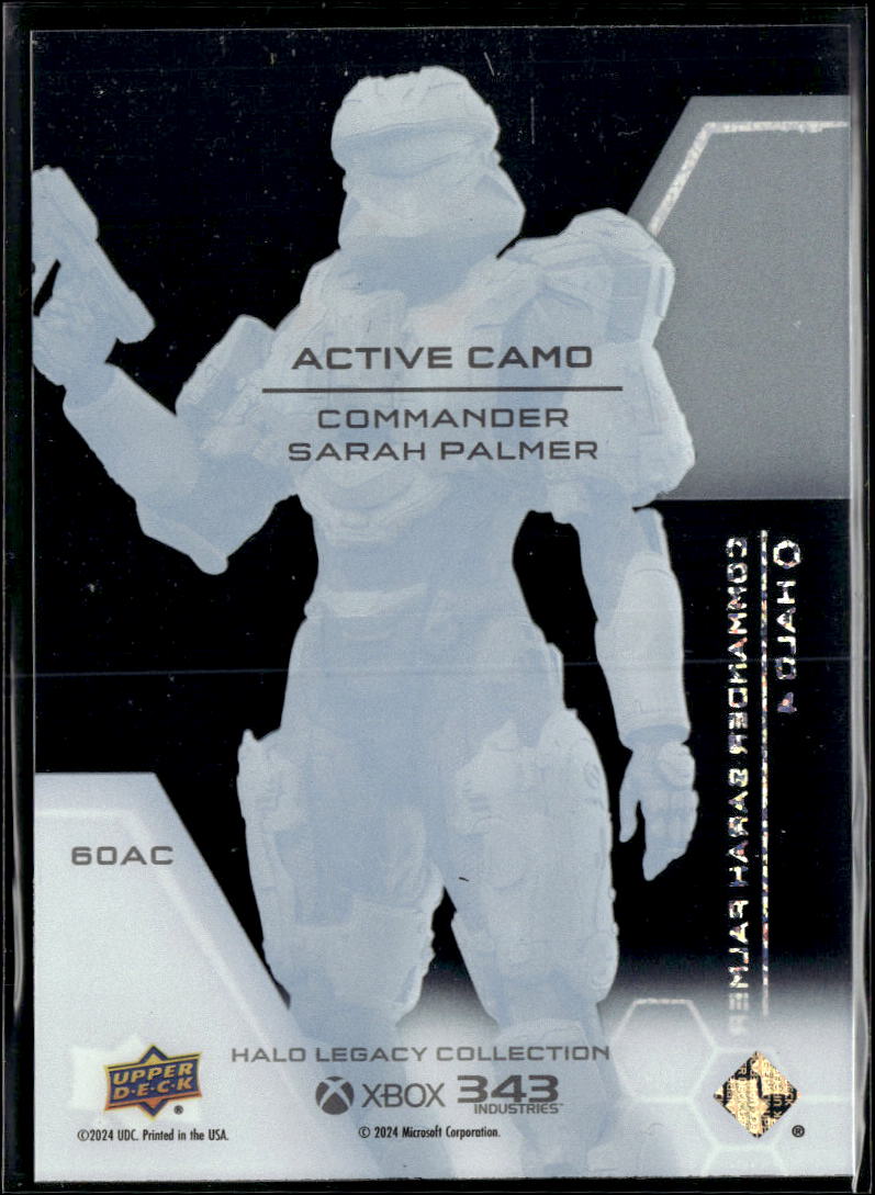 Sarah Palmer 2024 Upper Deck Halo Legacy Collection Active Camo #60AC