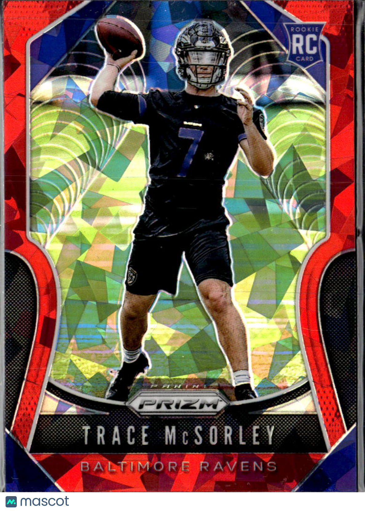 Trace McSorley 2019 Panini Prizm RC Red Ice Rookie Baltimore Ravens