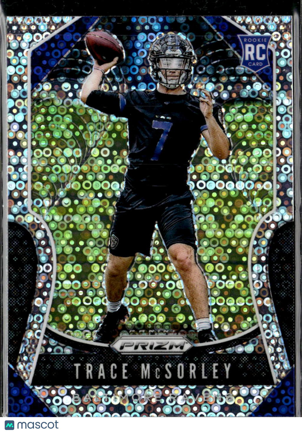 Trace McSorley 2019 Panini Prizm Disco Prizm Rookie RC Baltimore Ravens