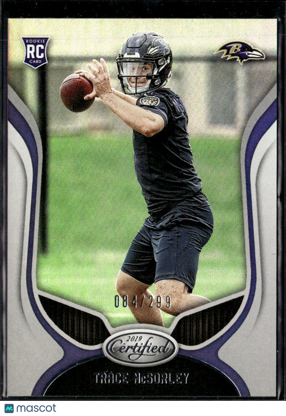 Trace McSorley 2019 Panini Certified RC Rookie 84/299 Baltimore Ravens