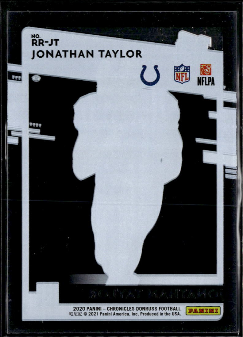 Jonathan Taylor 2021 Clearly Donruss Rated Rookie Indianapolis Colts