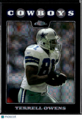 Terrell Owens 2008 Topps Chrome X-Fractor Dallas Cowboys