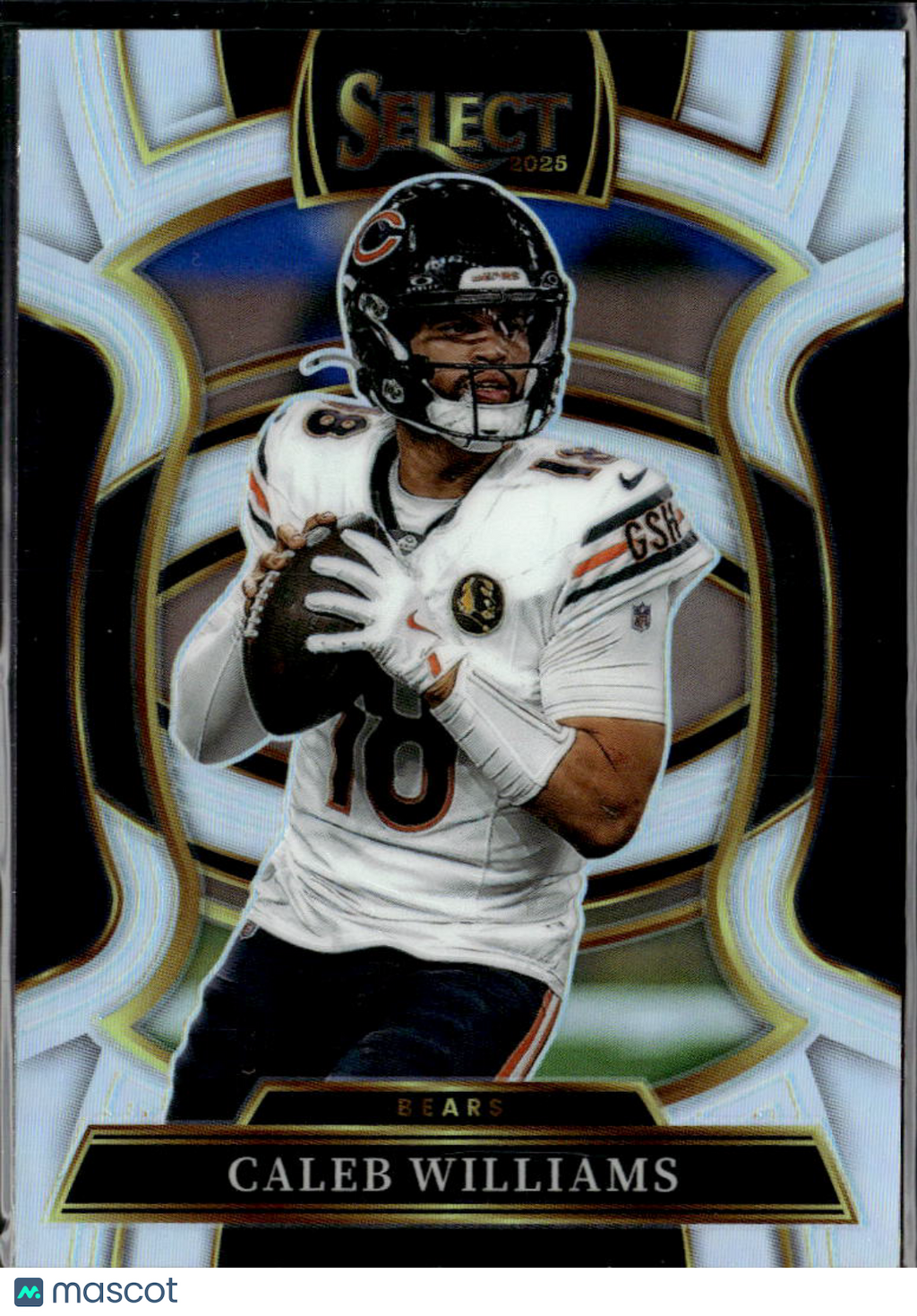 Caleb Williams 2025 Select Silver Prizm Chicago Bears