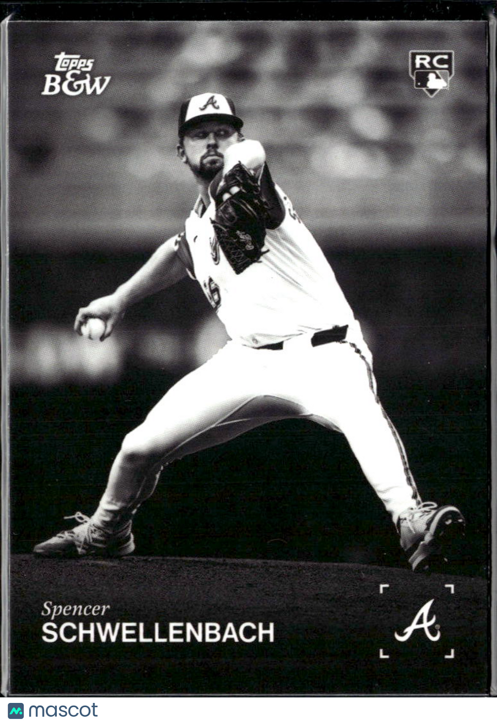 Spencer Schwellenbach 2025 Topps Black & White Rookie RC Atlanta Braves