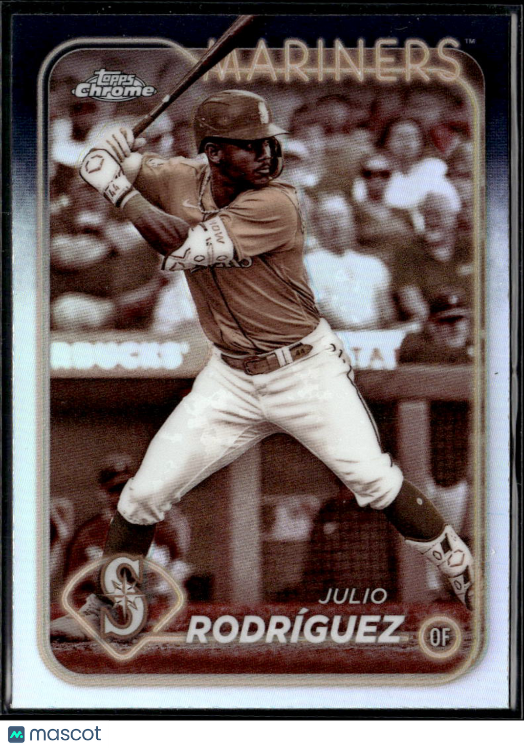 Julio Rodríguez 2024 Topps Chrome Sepia Refractor Seattle Mariners