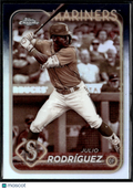 Julio Rodríguez 2024 Topps Chrome Sepia Refractor Seattle Mariners