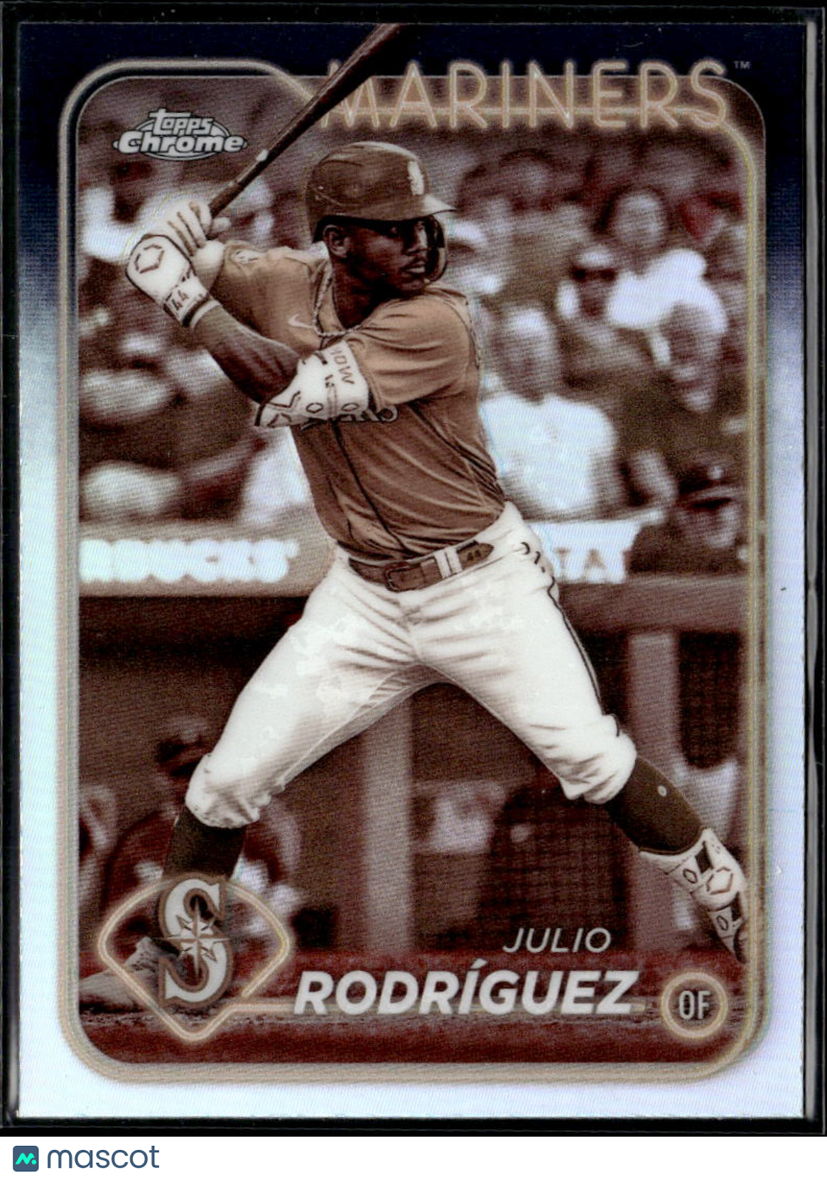 Julio Rodríguez 2024 Topps Chrome Sepia Refractor Seattle Mariners